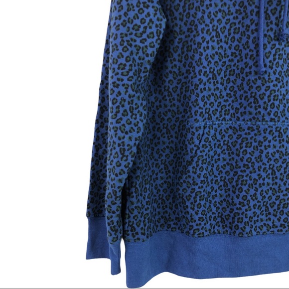 Levi's - Blue Cheetah Print Hoodie - Picture 3 of 5